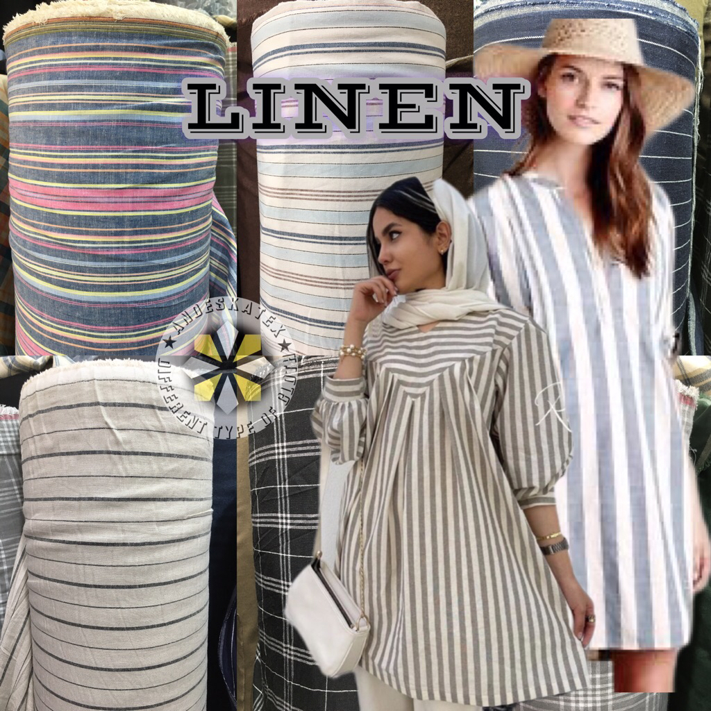 KAIN LINEN | BAHAN KAIN LINEN SALUR IMPORT