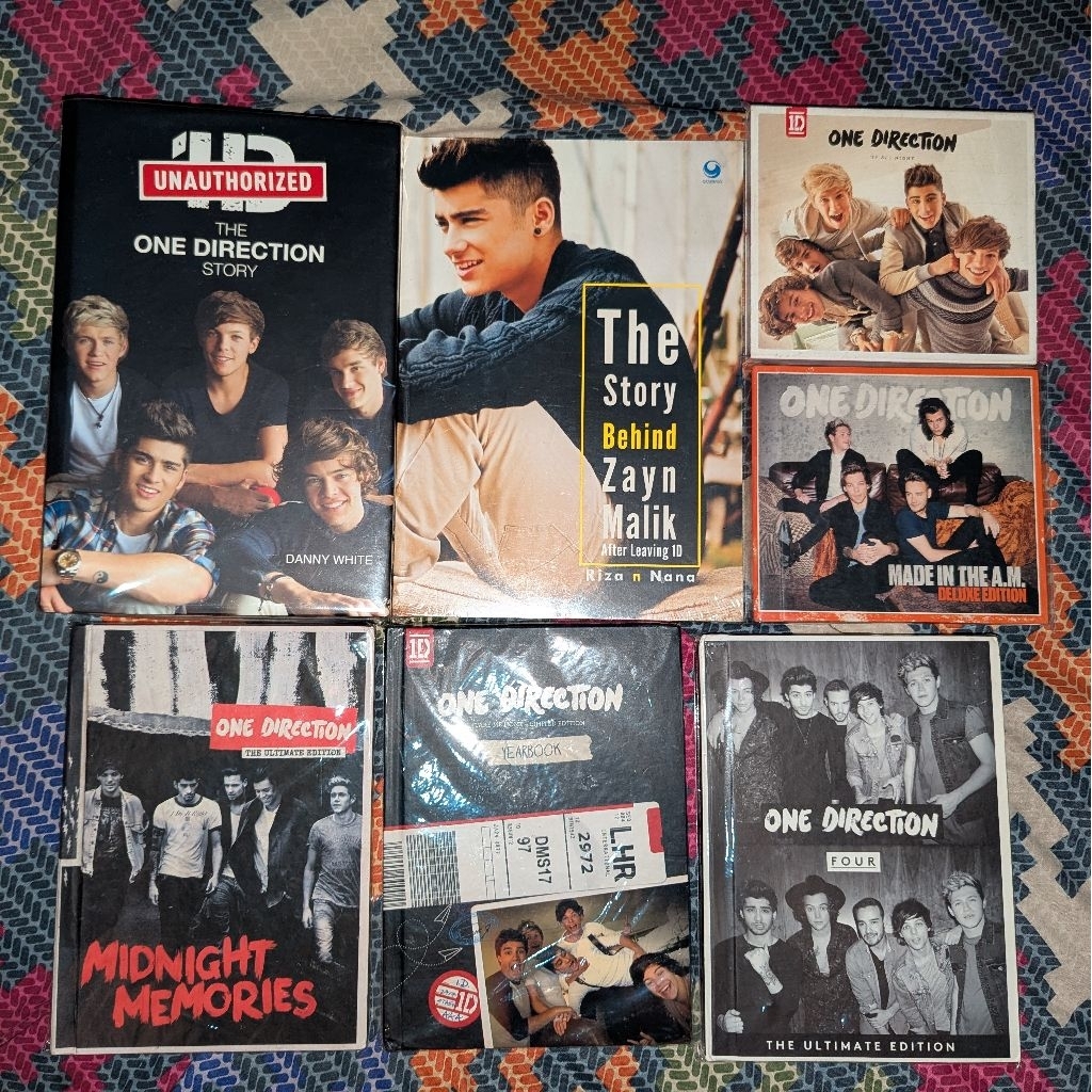 BUNDLING BUKU + ALBUM ONE DIRECTION // UP ALL NIGHT TAKE ME HOME MIDNIGHT MEMORIES FOUR MADE IN THE 