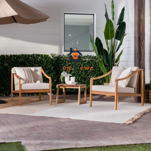 Kursi Teras Kayu Jati Simple Mewah