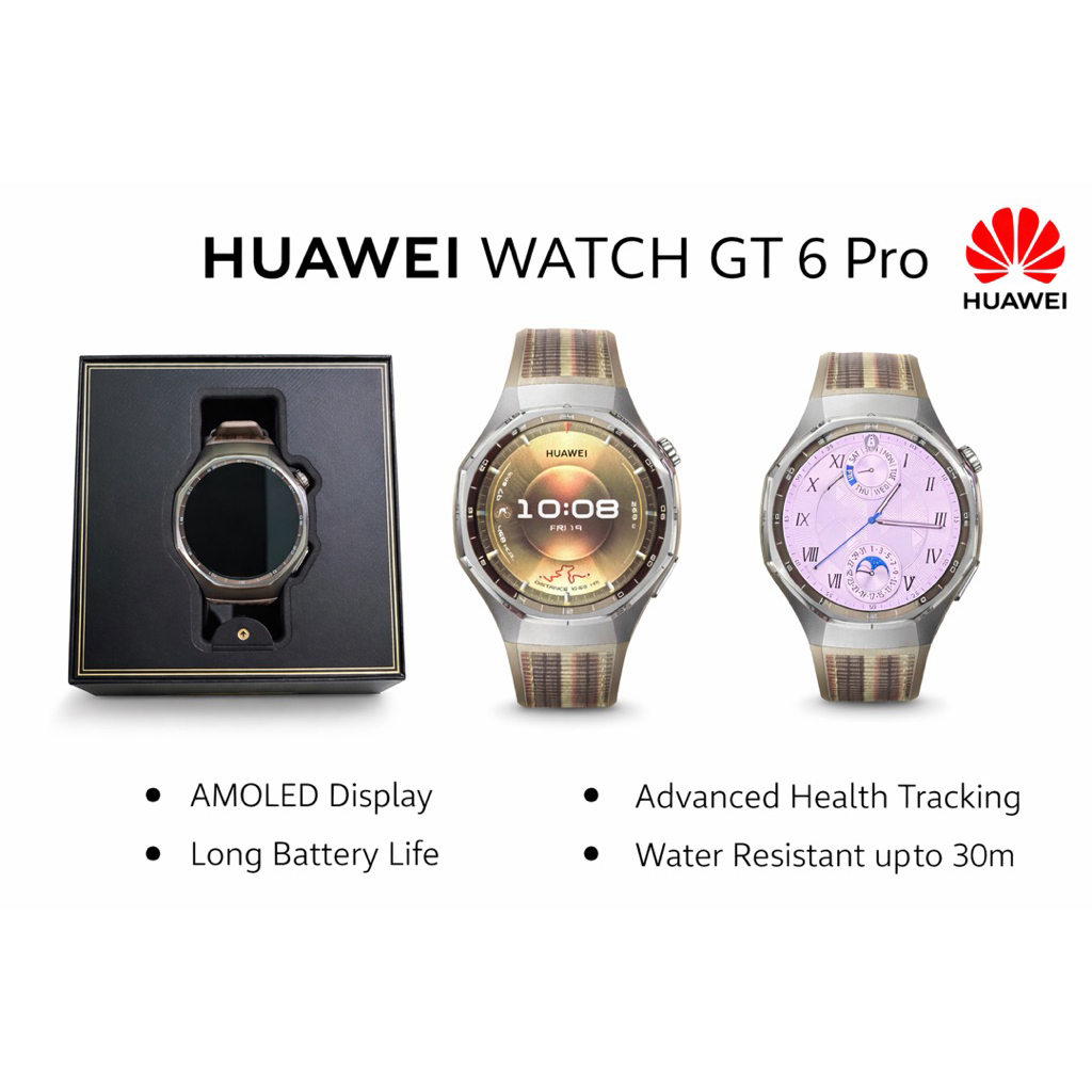 SECOND HUAWEI WATCH GT 6 Pro Smartwatch l Golf & Diving l Running & Cycling l 21-Day Battery Life | 