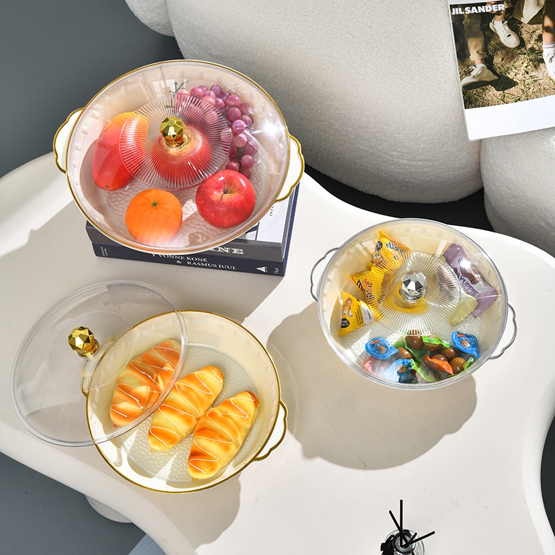 Nampan warna polos, piring bundar putih klasik,Piring buah, piring makan