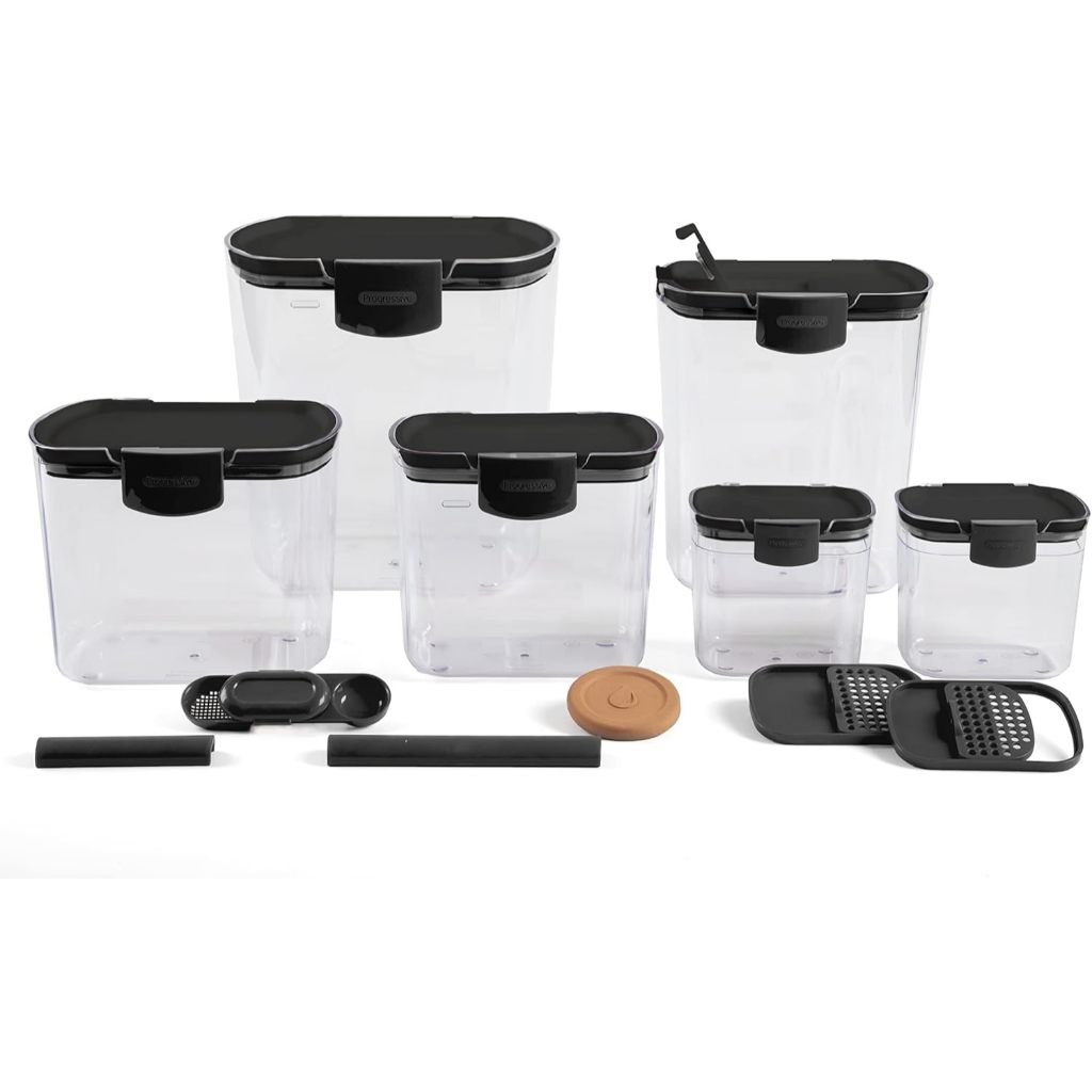 Progressive ProKeeper Baker's Airtight Kitchen Storage Canister Container Set for Flour
