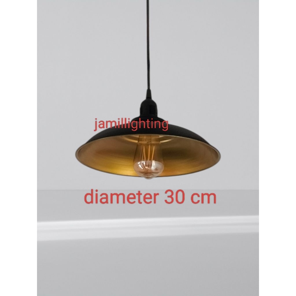 lampu gantung dekorasi industrial cafe