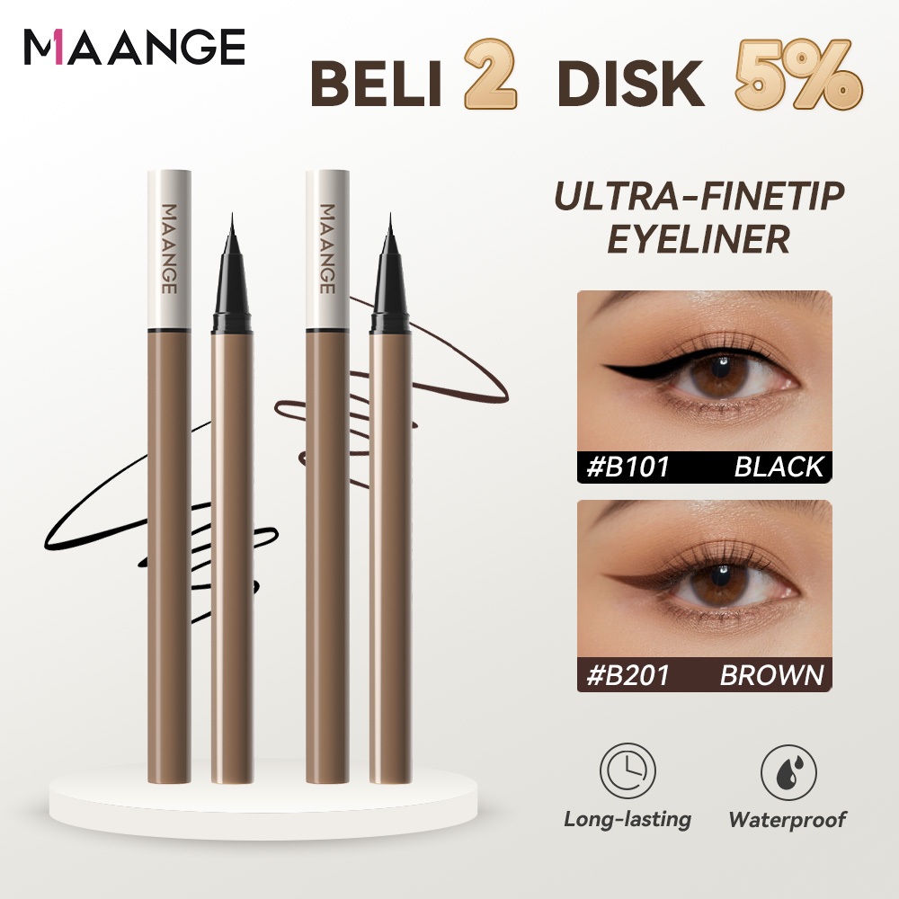 MAANGE 0.1MM Waterproof  Liquid Eyeliner Alat Tata Rias Mata MG-E01