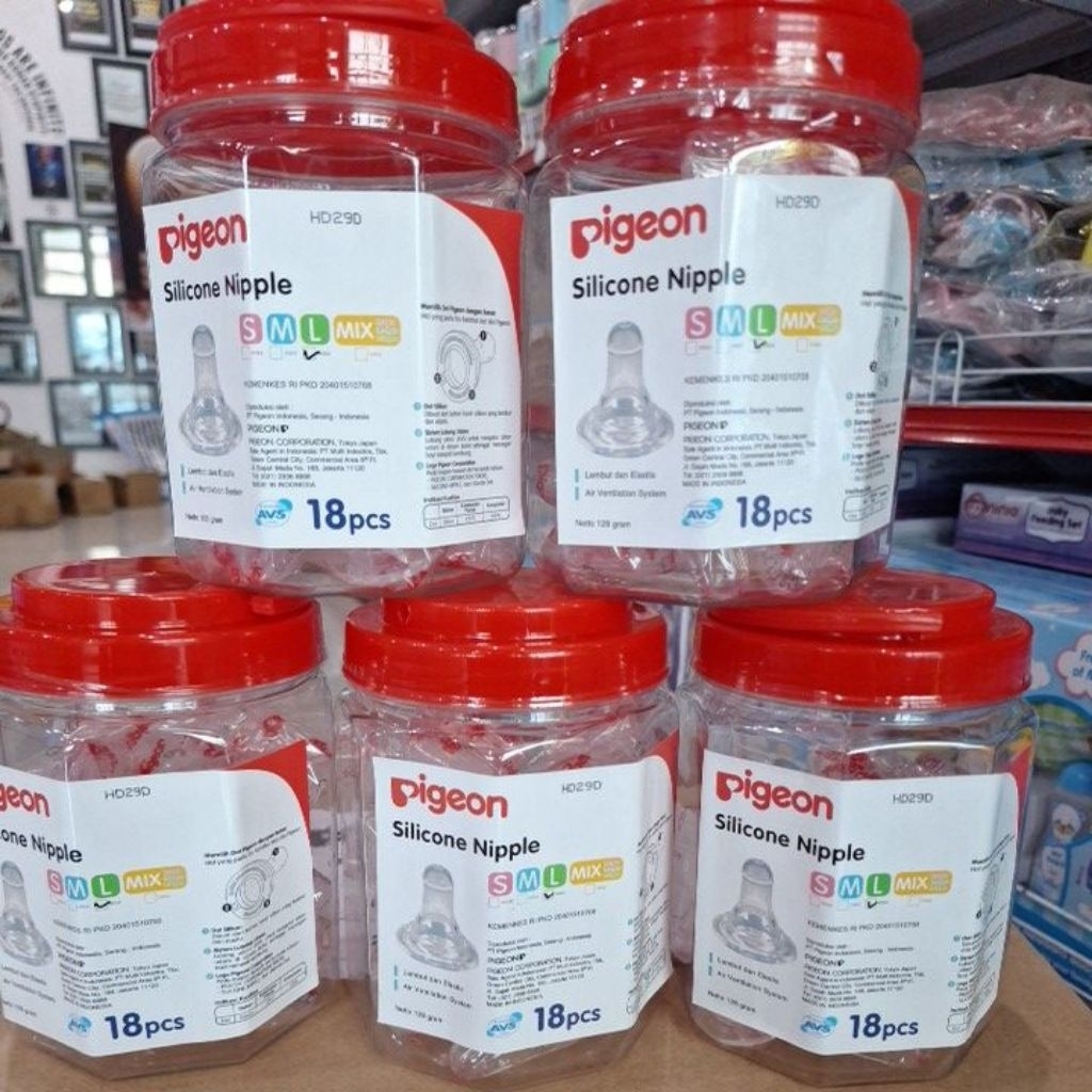 pigeon silicone niple toples L