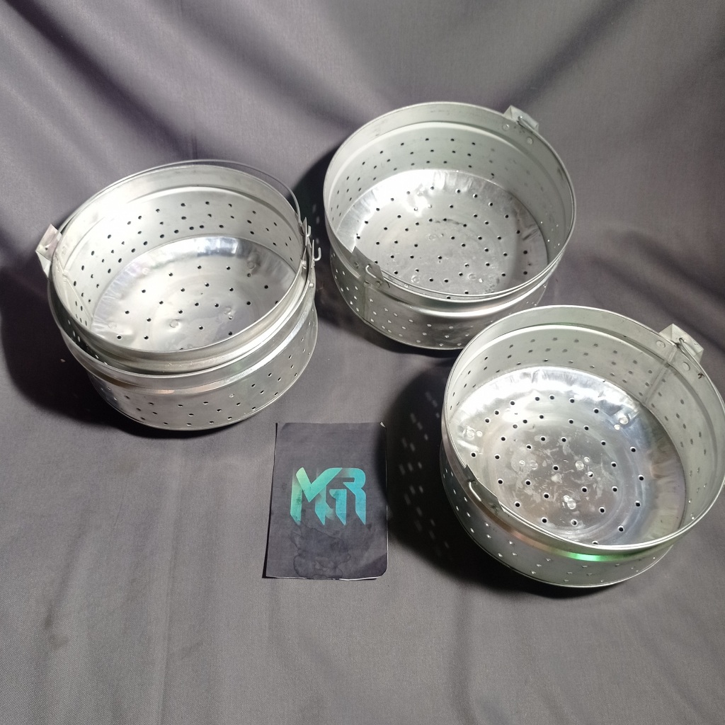 Alat Kukusan KECIL ISI 2 Serbaguna untuk Nasi, Kue, Roti & Tim-timan – Panci Dandang Saringan Magic 