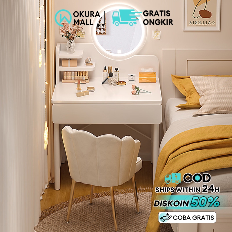 Meja Rias LED Meja Rias Minimalis Meja Rias Sliding Minimalis Meja Rias Aesthetic Meja Rias Lampu