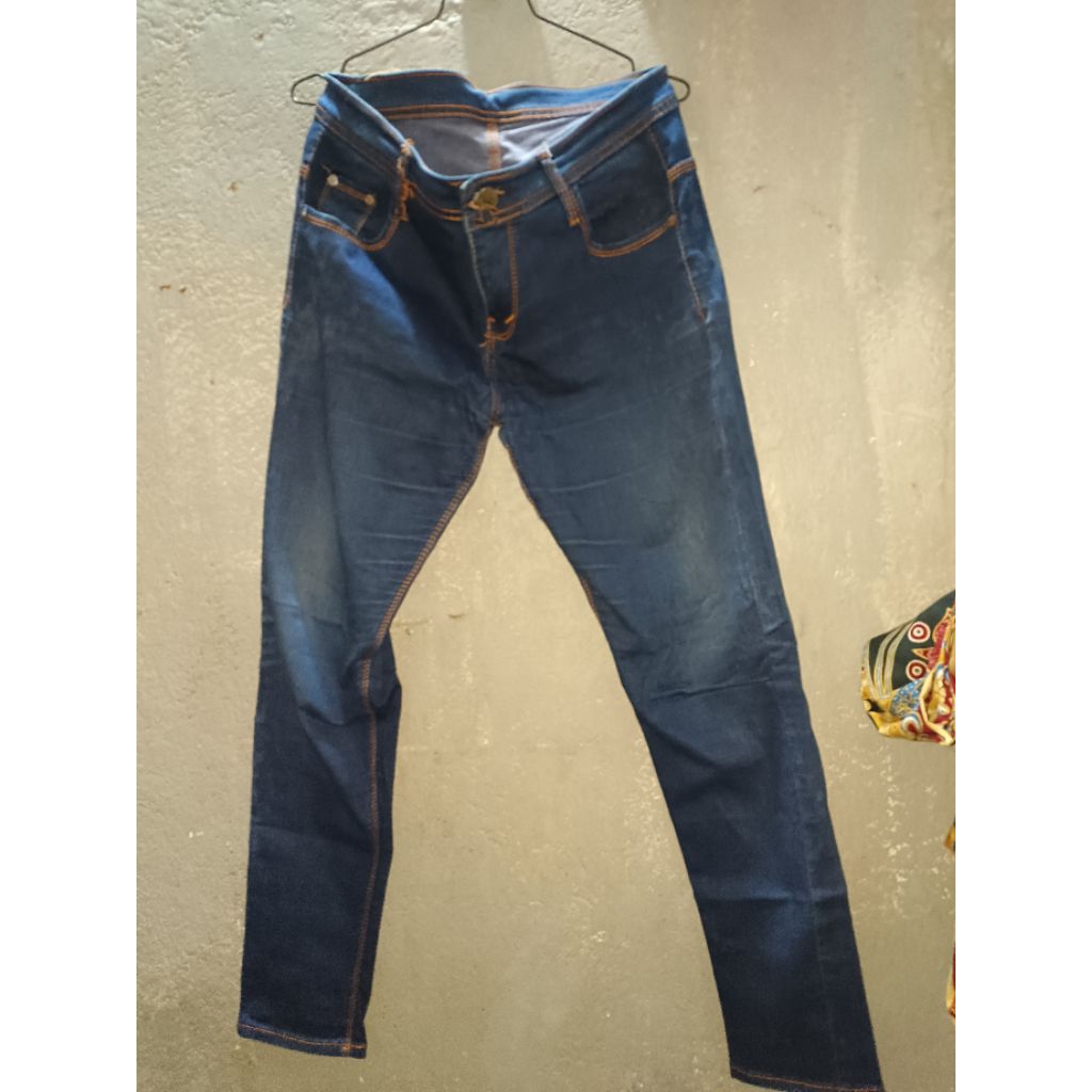 PL CELANA JEANS WANITA DENIM BAHAN MELAR HALUS