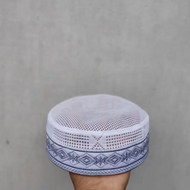 kopiah hajir marawis , peci surut 3 jari,kopiah jaring lulu