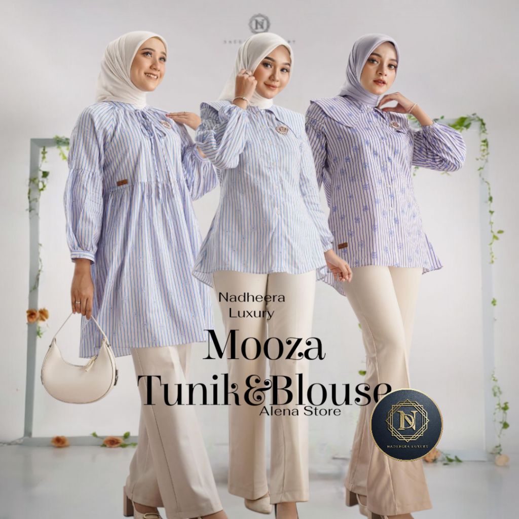 Ready Mooza Tunik Blouse Nadheera Luxury