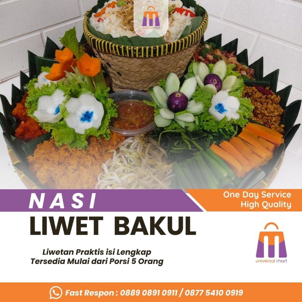 Nasi liwet bakul khas sunda free ucapan ,nasi tampah bakul Liwetan ready setiap hari
