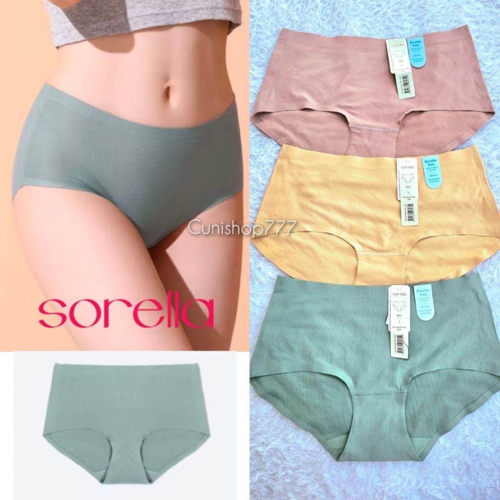 PANTY SORELLA MIDI BREATHABLE FIT SEAMLESS L XL CELANA DALAM POLOS WANITA SORELA CD 66325