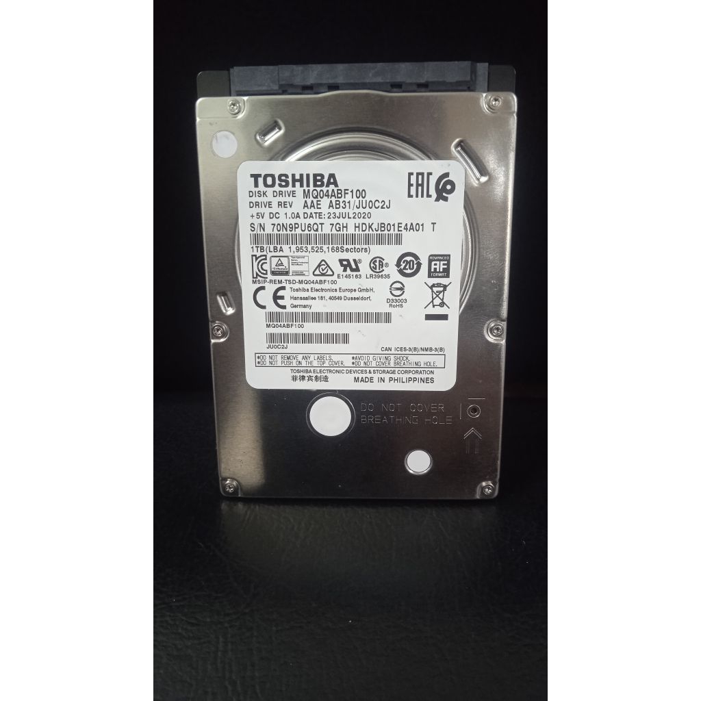 Hardisk laptop 1TB Toshiba Sata Internal 2,5 inchi