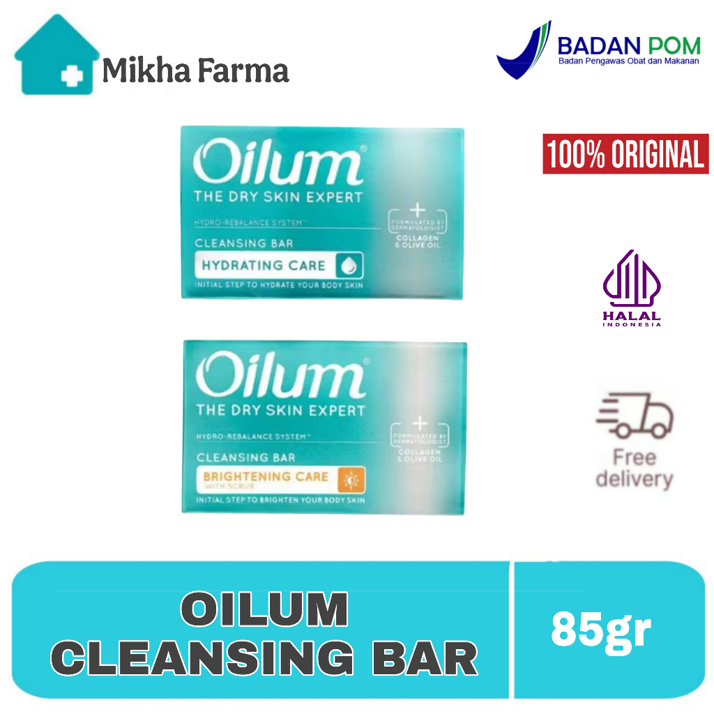 OILUM Cleansing Bar Hydrating Care, OILUM Brigthening Care 85 gr