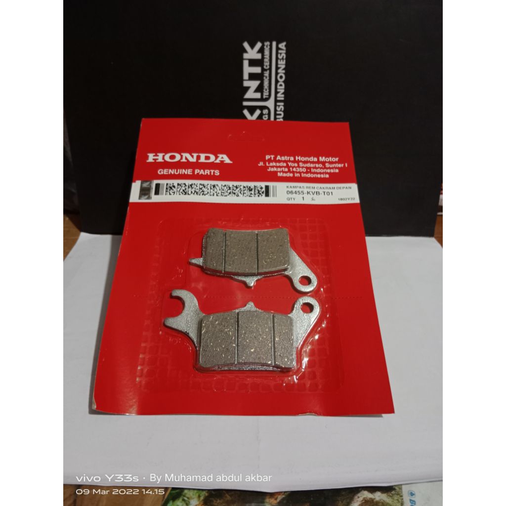 DISPAD KAMPAS DEPAN 06455-KVB-T01 original hgp