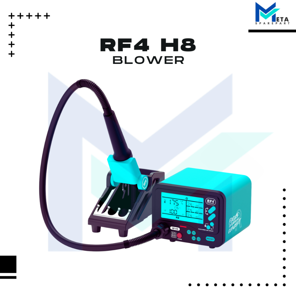 RF4 H8 HOT AIR GUN REWORK STATION / BLOWER