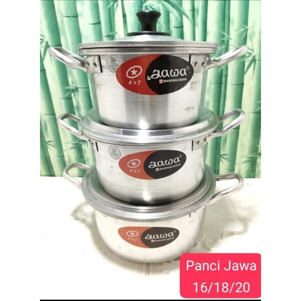 Panci jawa aluminium set 3pcs