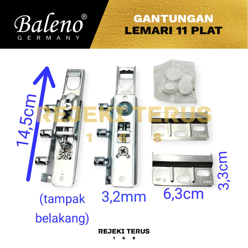 Gantungan Lemari 11 Plat Camar / Bracket Kabinet Braket
