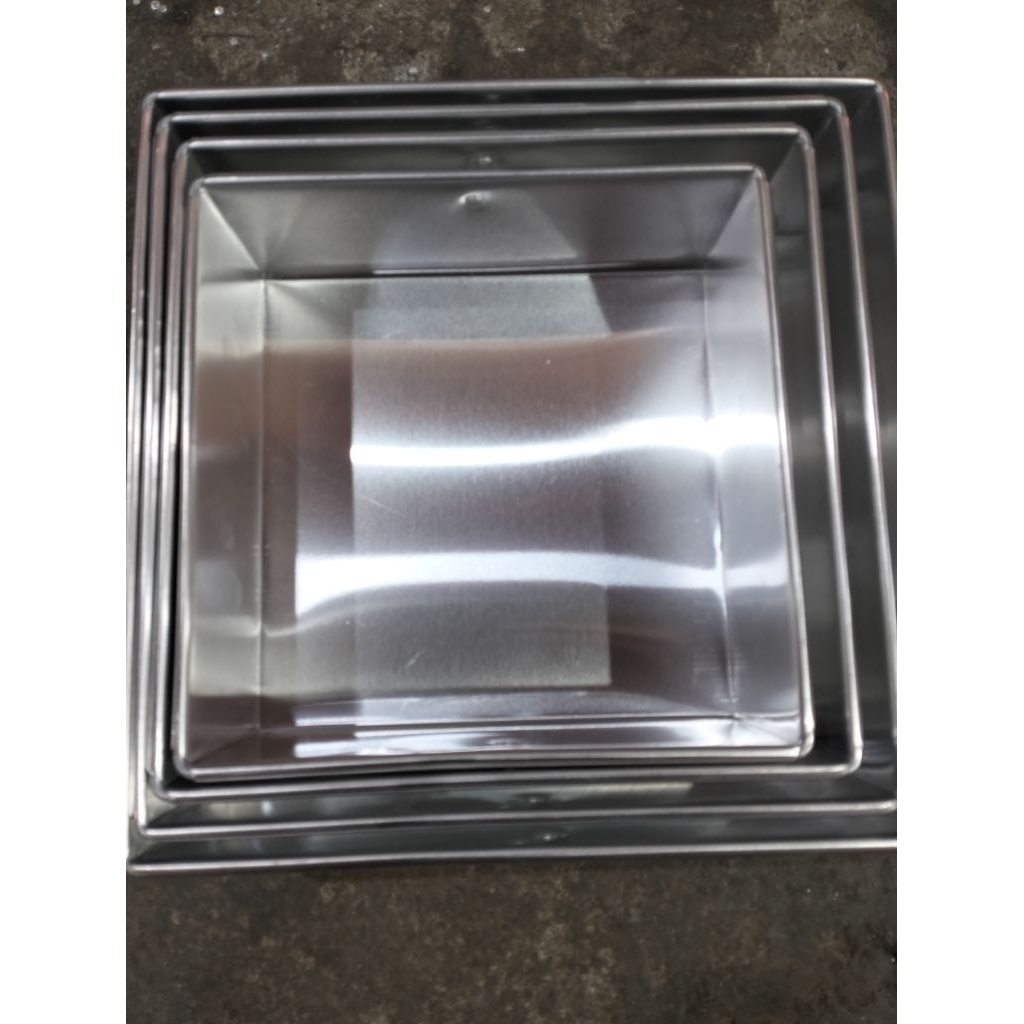 LOYANG PERSEGI KOTAK TINGGI 7CM UKURAN 24X24X7 - 16X16X7