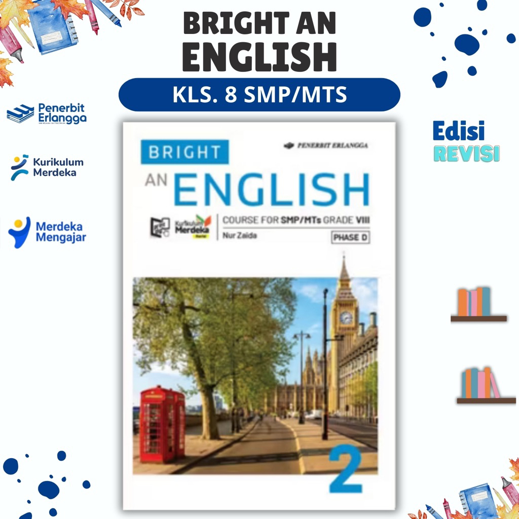 BUKU BRIGHT AN ENGLISH KELAS 8 REVISI PENERBIT ERLANGGA