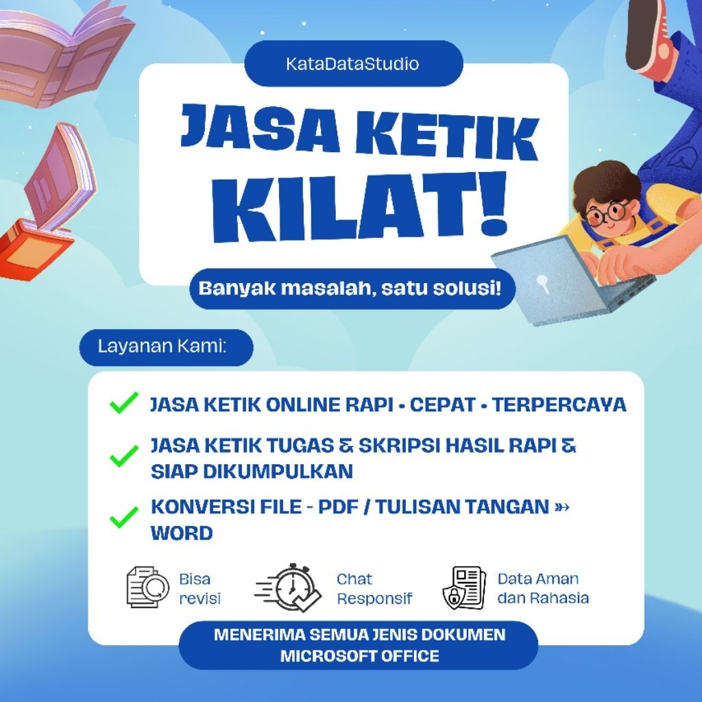 JASA KETIK ONLINE WORD | PDF TO WORD | TULISAN TANGAN | TUGAS & SKRIPSI