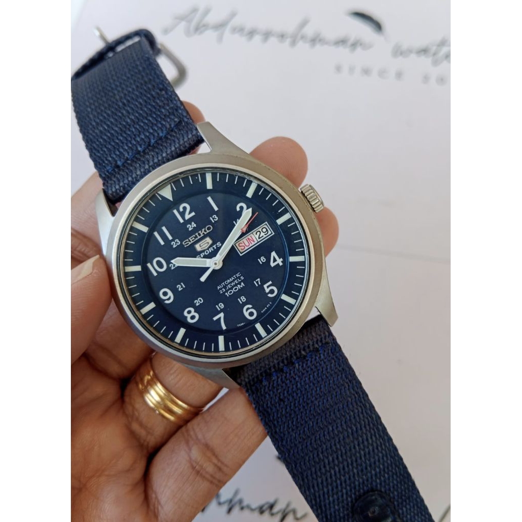 Seiko 5 sport Military SNZG11K1 Blue dial
