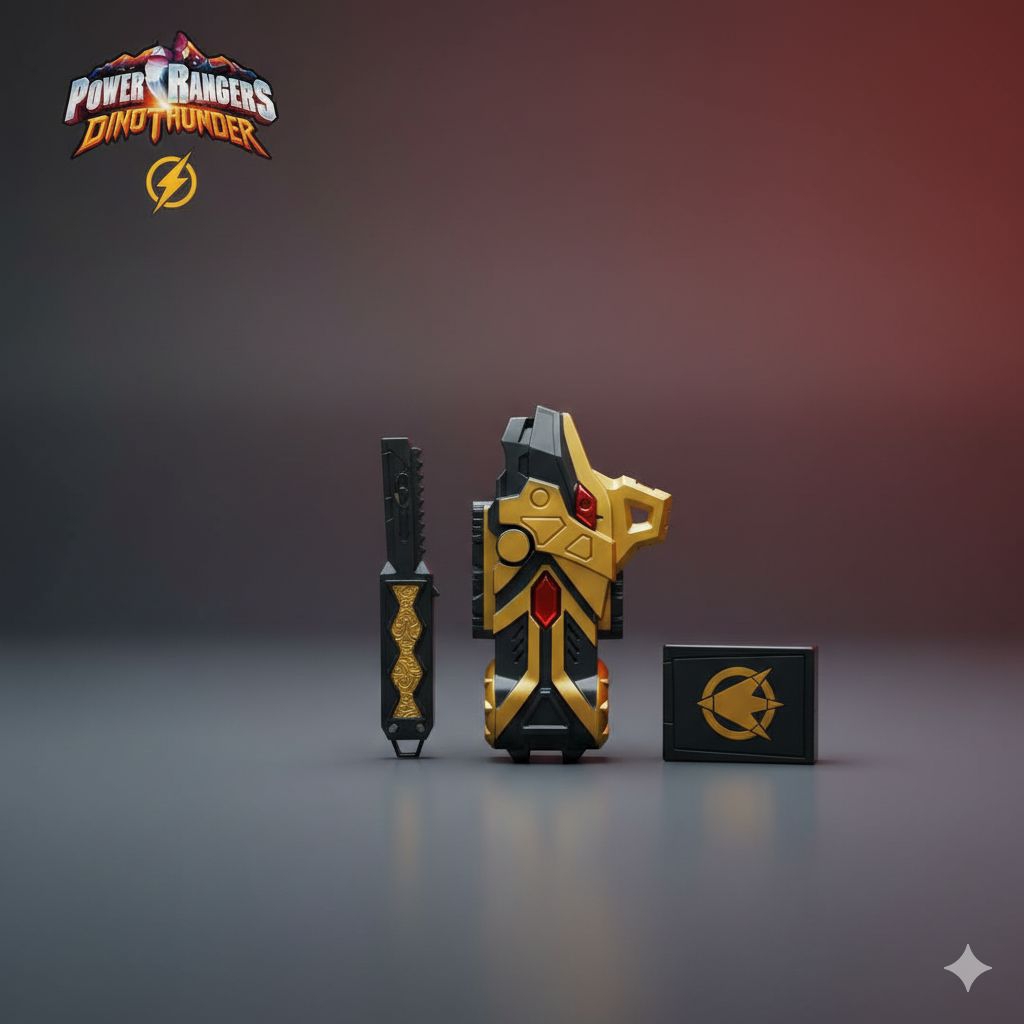 Jam tangan power ranger dino thunder || DX Dino Thunder hitam || [RARE] Brachio Morpher - Power Rang