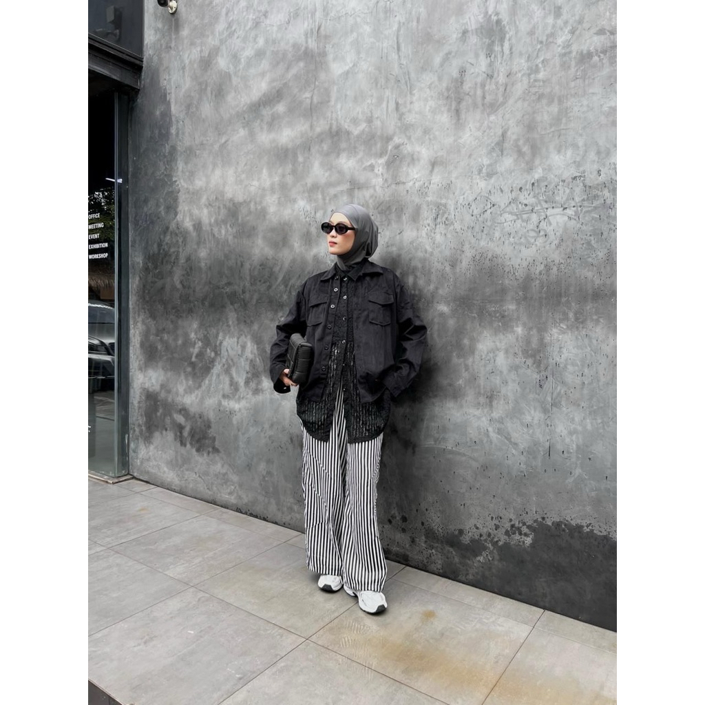 GBASIC 306 - Corduroy Utility Jacket Crop | Corduroy Jaket Crop Wanita