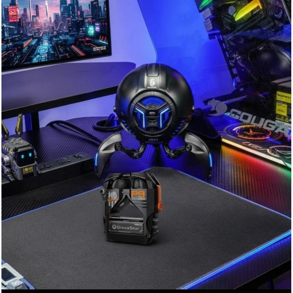 Gravastar Mars Pro Gaming Essentials Speaker + Sirius P9 + Alpha 65 Charger-Black version