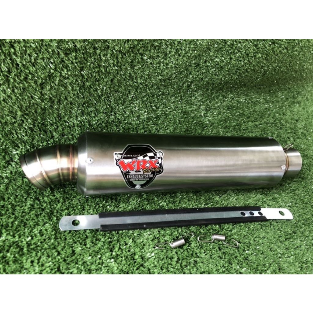 Silincer Knalpot Wrx Intlet 50Mm Panjang 30 Cm Sarangan Full Knalpot Ninja250/Gsx/R15/Gsx