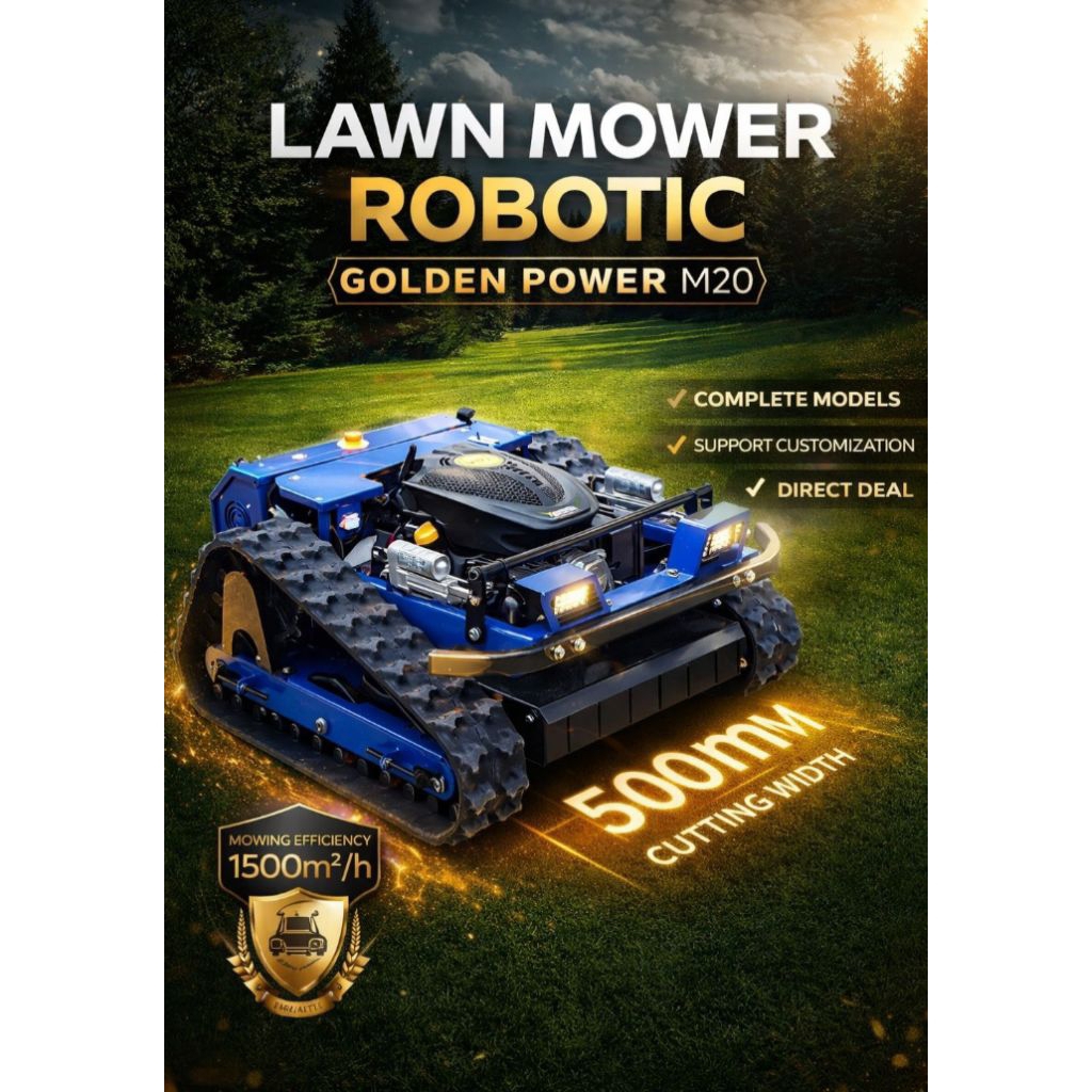 Mesin Potong Rumput Lawn Master Remot Control Golf Taman Mesin Potong Rumput RC Petani Multiguna