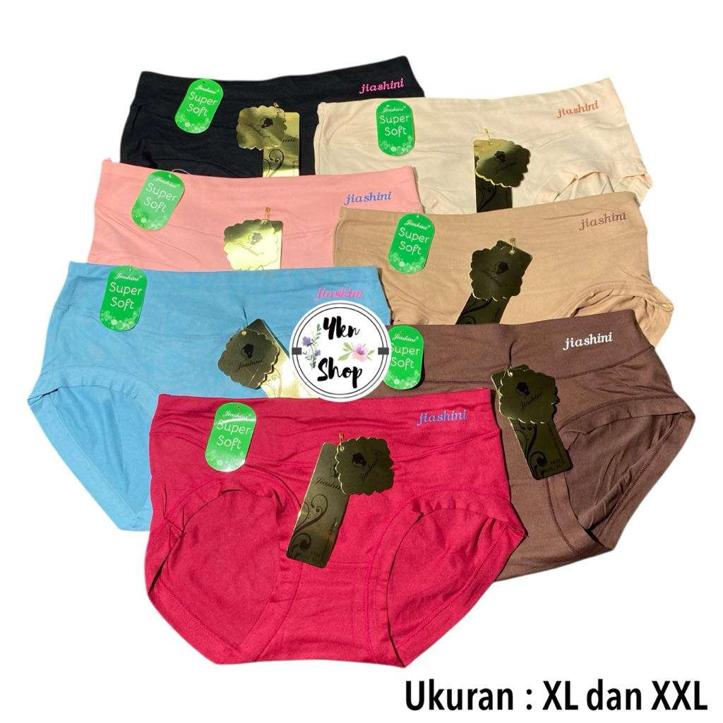 (1pcs) Celana Dalam Wanita Super Soft Jiashini 8828 ukuran XL dan XXL