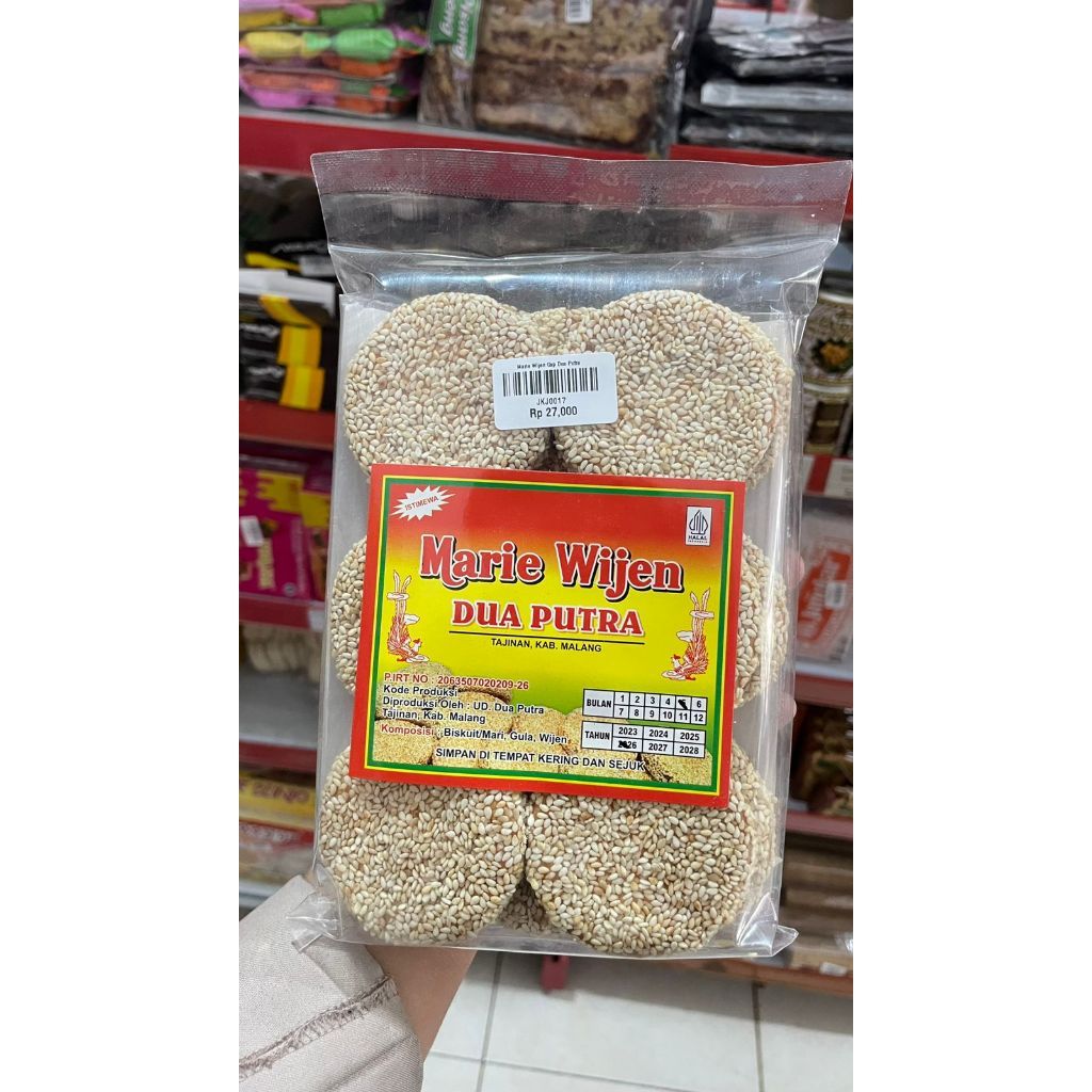 Marie Wijen Cap Dua Putra| Biskuit Marie Wijen| Cemilan Tradisional| Oleh Oleh Khas Malang