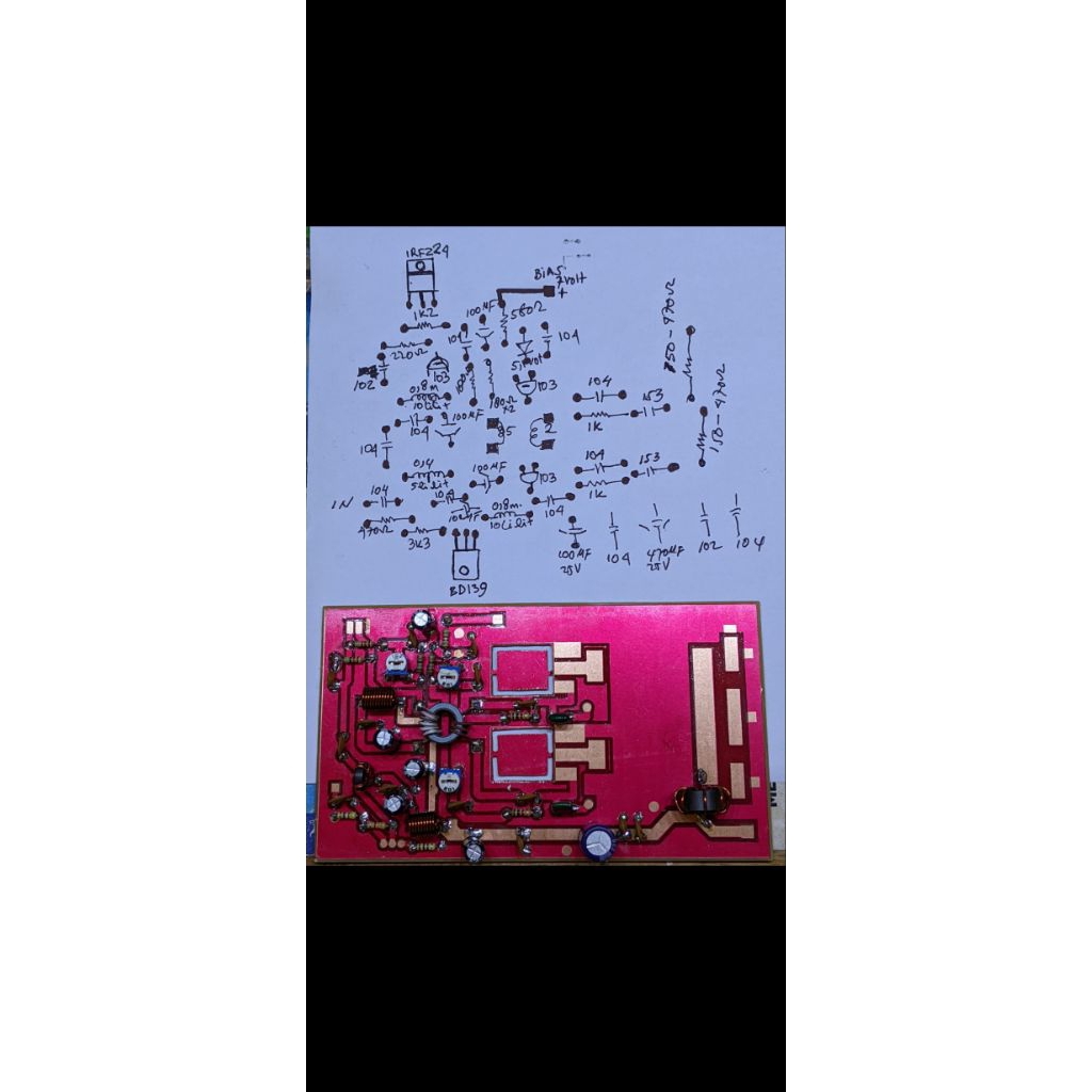 PCB LINIER IRFP150X2 STANDAR 50WATT