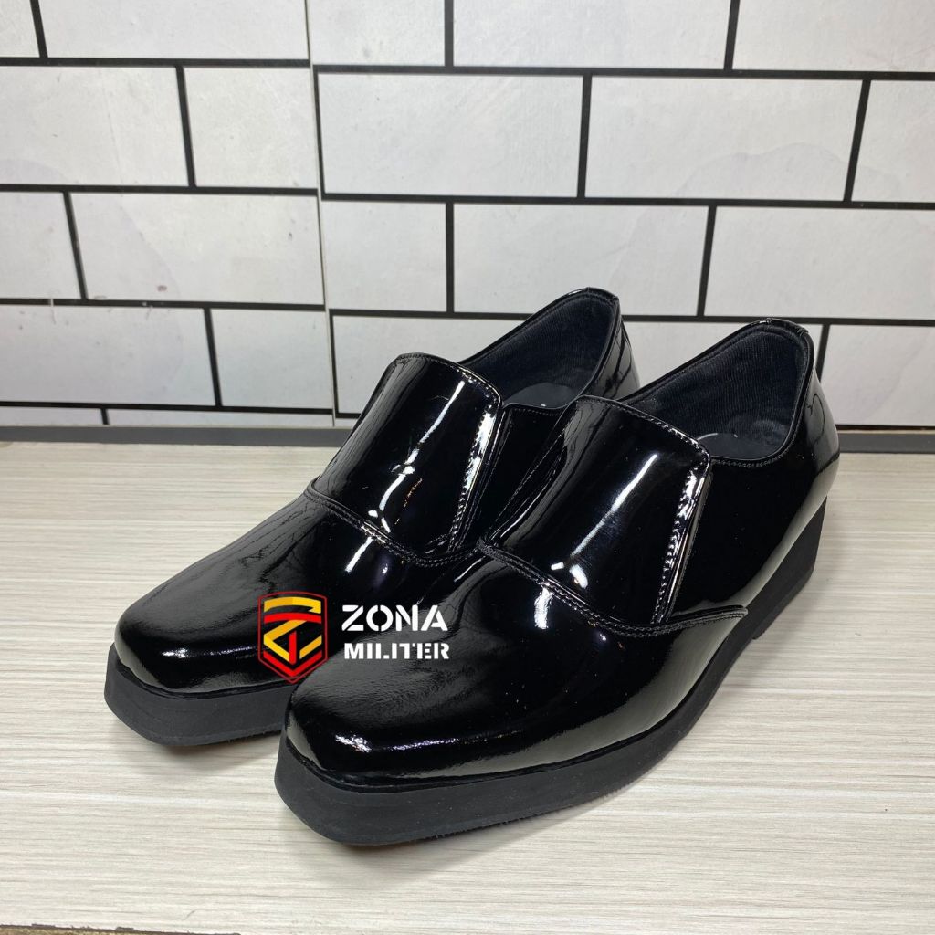 SEPATU PDH DENAWARI SEMIBOOT ELASTIS FLAT SEPATU KANTOR