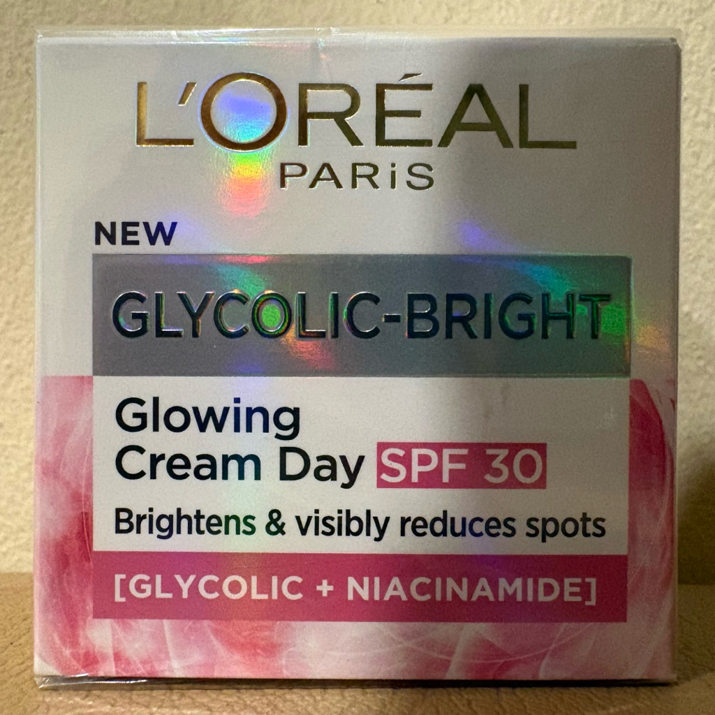 Loreal innovation glycolic bright glowing day cream krim pelembab 50ml