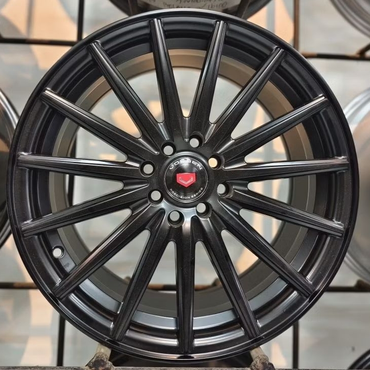 Velg Vossen Matte Black Ring 17 – PCD 4x100 & 4x114,3 | Premium Fitment for Jazz, Yaris, Avanza & Co