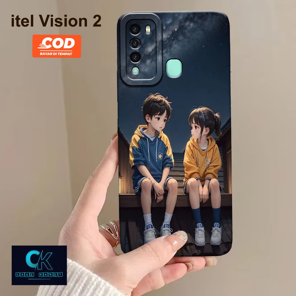 Case itel Vision 2 Terbaru - Fashion Case PASANGAN - Case Karet - Casing Hp itel Vision 2 Terbaru - 