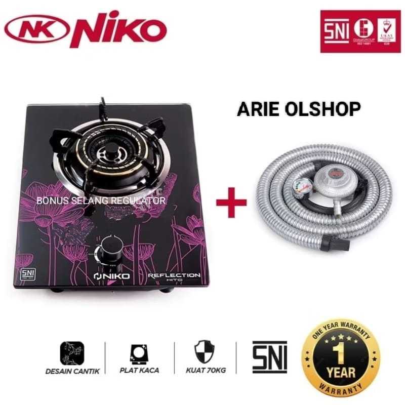 KOMPOR GAS NIKO KACA 1 TUNGKU HITO