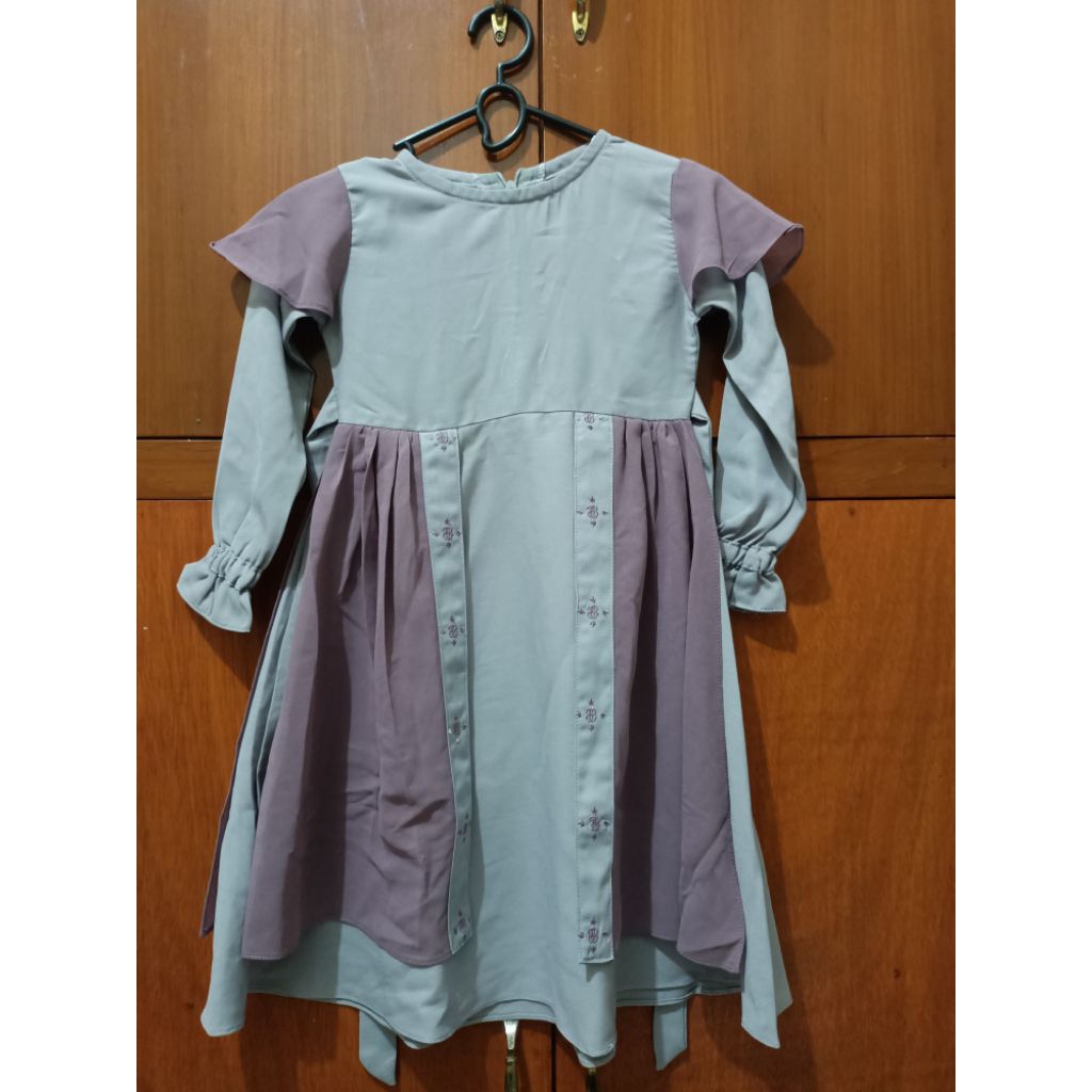gamis anak puan set hijab