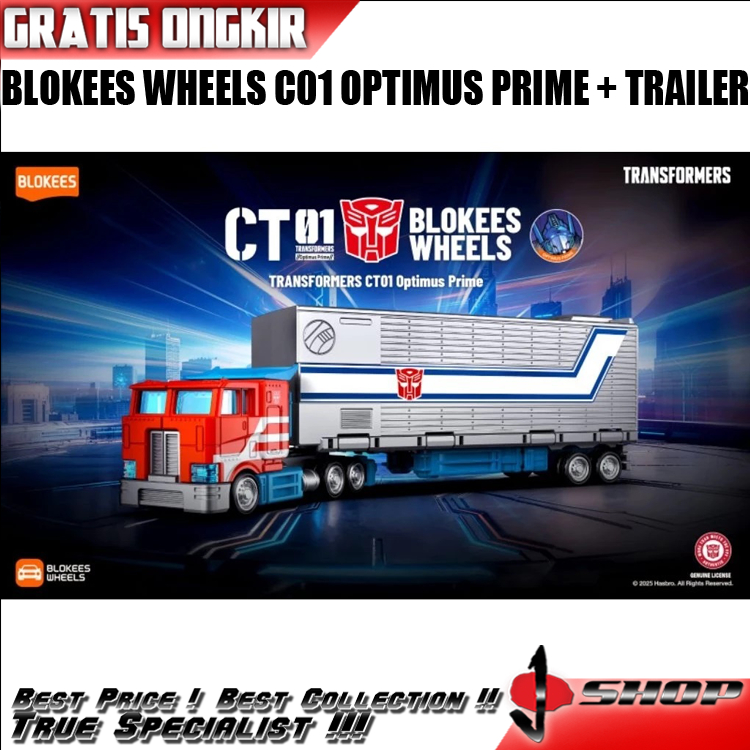 BLOKEES WHEELS CT01 AUTO PRIME - OPTIMUS PRIME + TRAILER