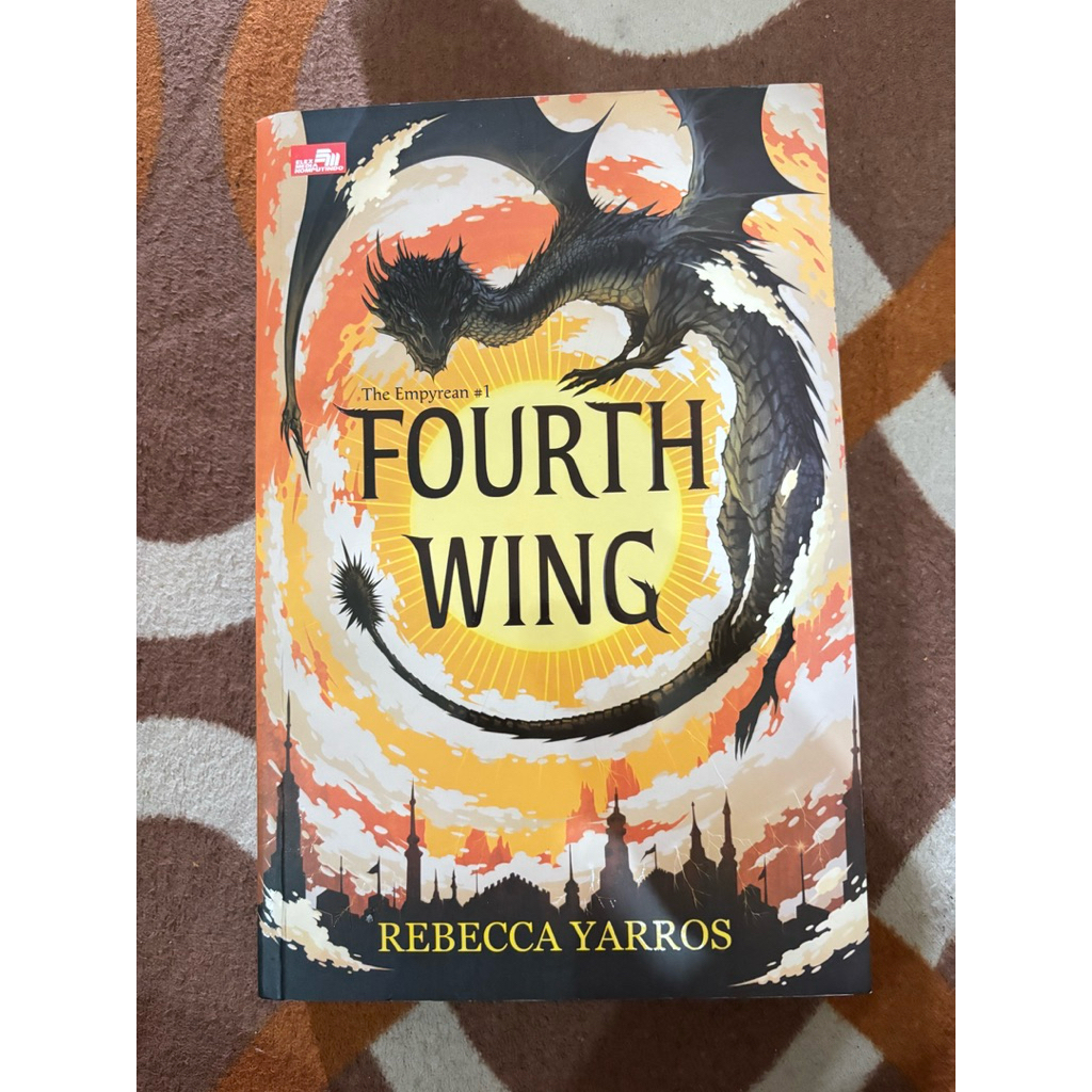 Preloved Buku Novel - Fourth Wing Terjemahan Indonesia Original by Rebecca Yarros