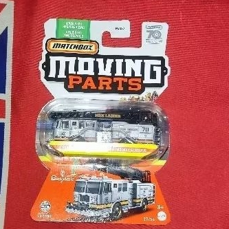 Matchbox Seagrave Fire Truck - Matchbox Pemadam - Matchbox Moving Parts