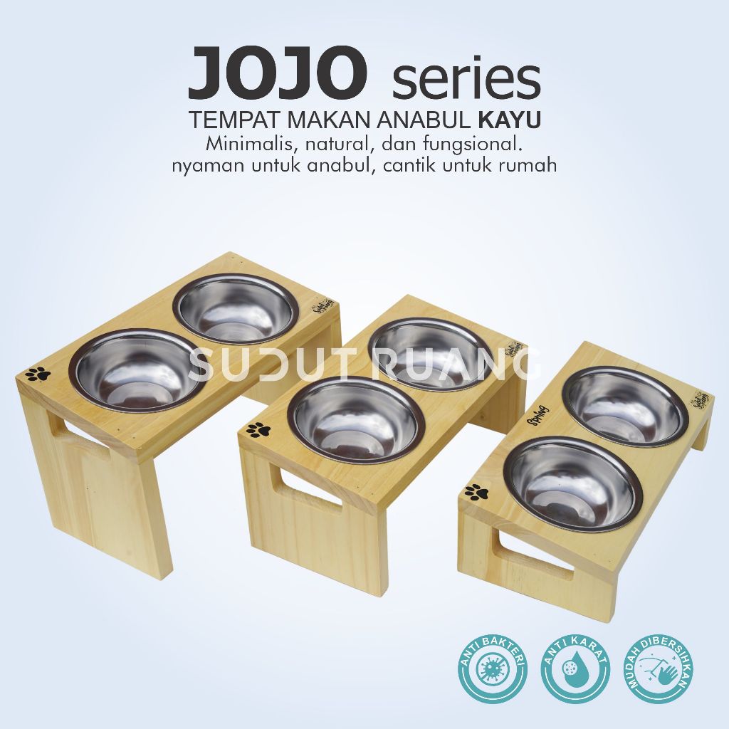 Tempat Makan Kucing &  Anjing Bowl stainless