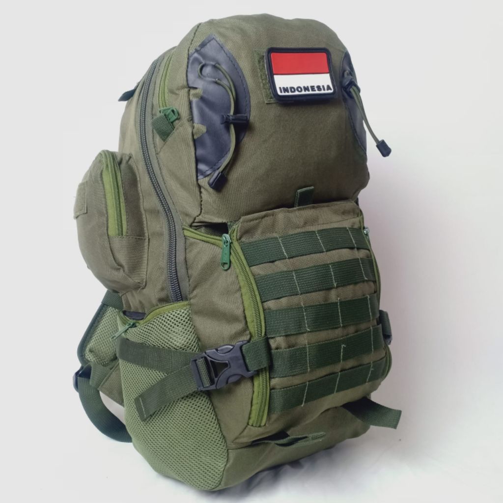 TAS RANGSEL TACTICAL HIU TAS ARMY HIU PREMIUM (HIJAU POLOS)