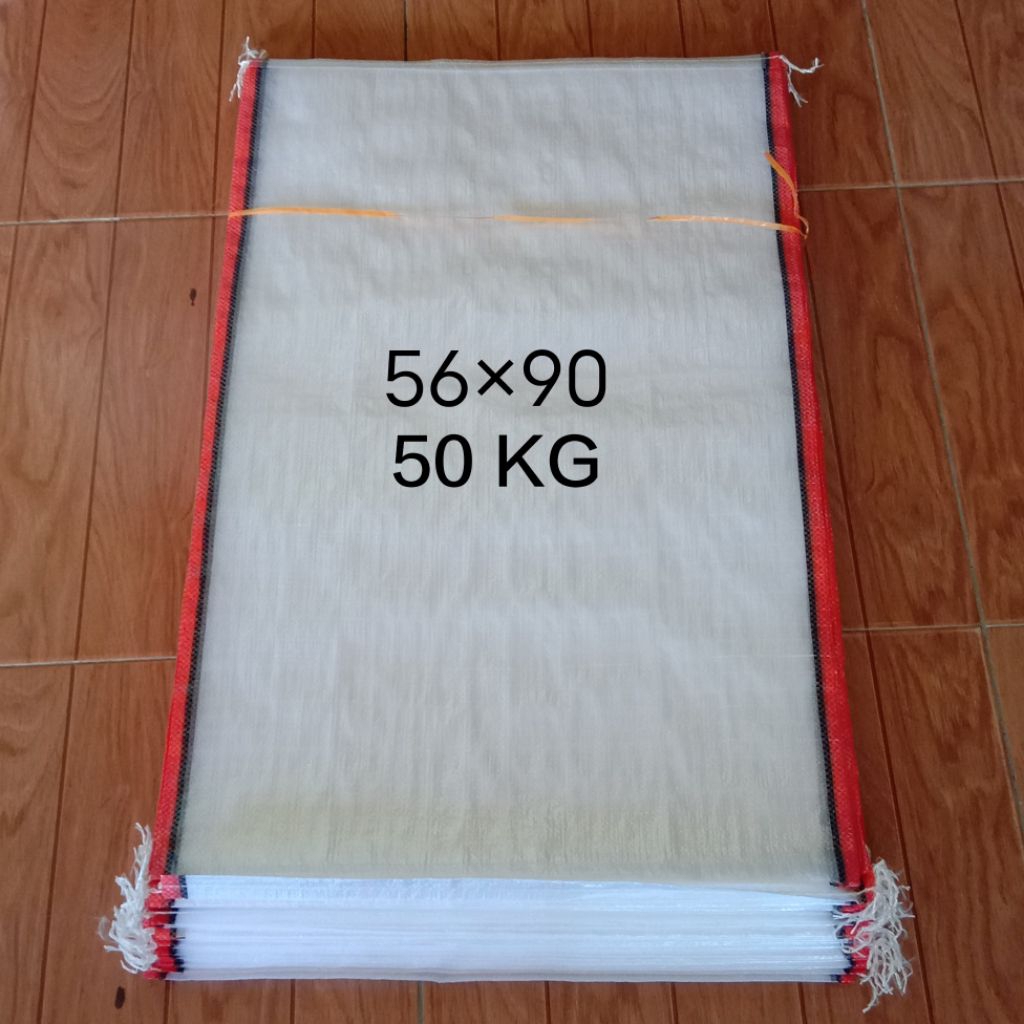 Karung Transparan Bening 50kg isi 50 Pcs