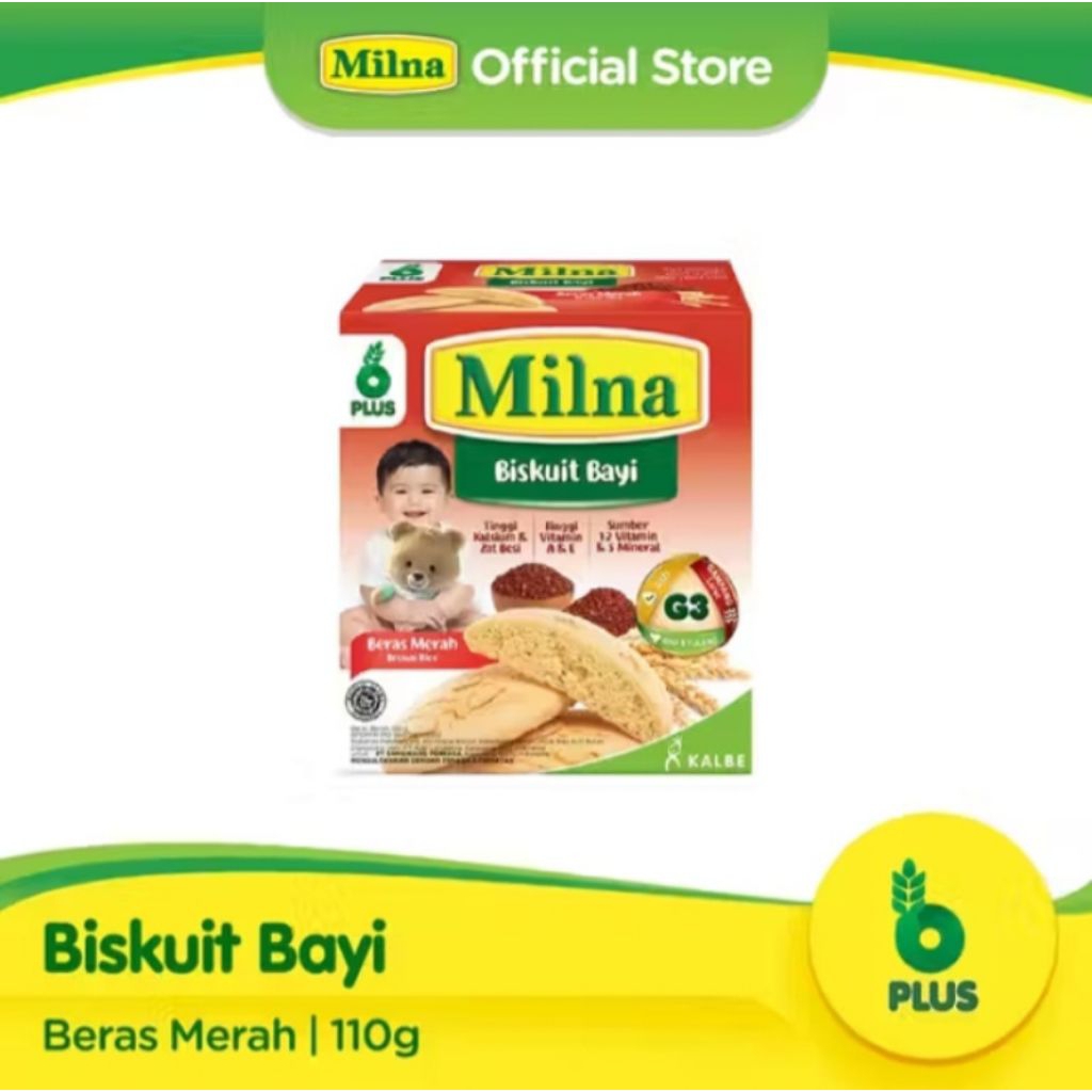 Milna Biskuit Bayi | Rasa Beras Merah