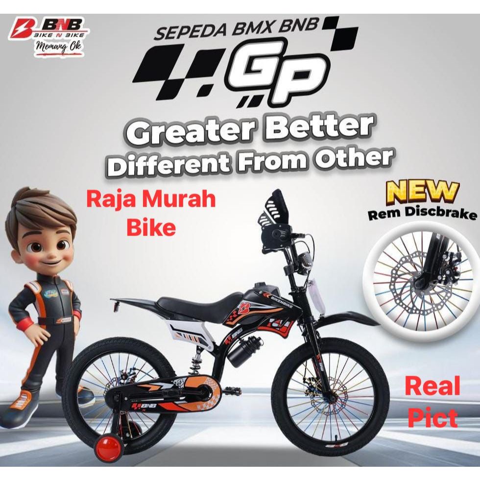 Sepeda Anak Laki Laki Bmx 16 Inch BNB Trail GP Sepeda Anak Bmx Trail GP 16 Inch