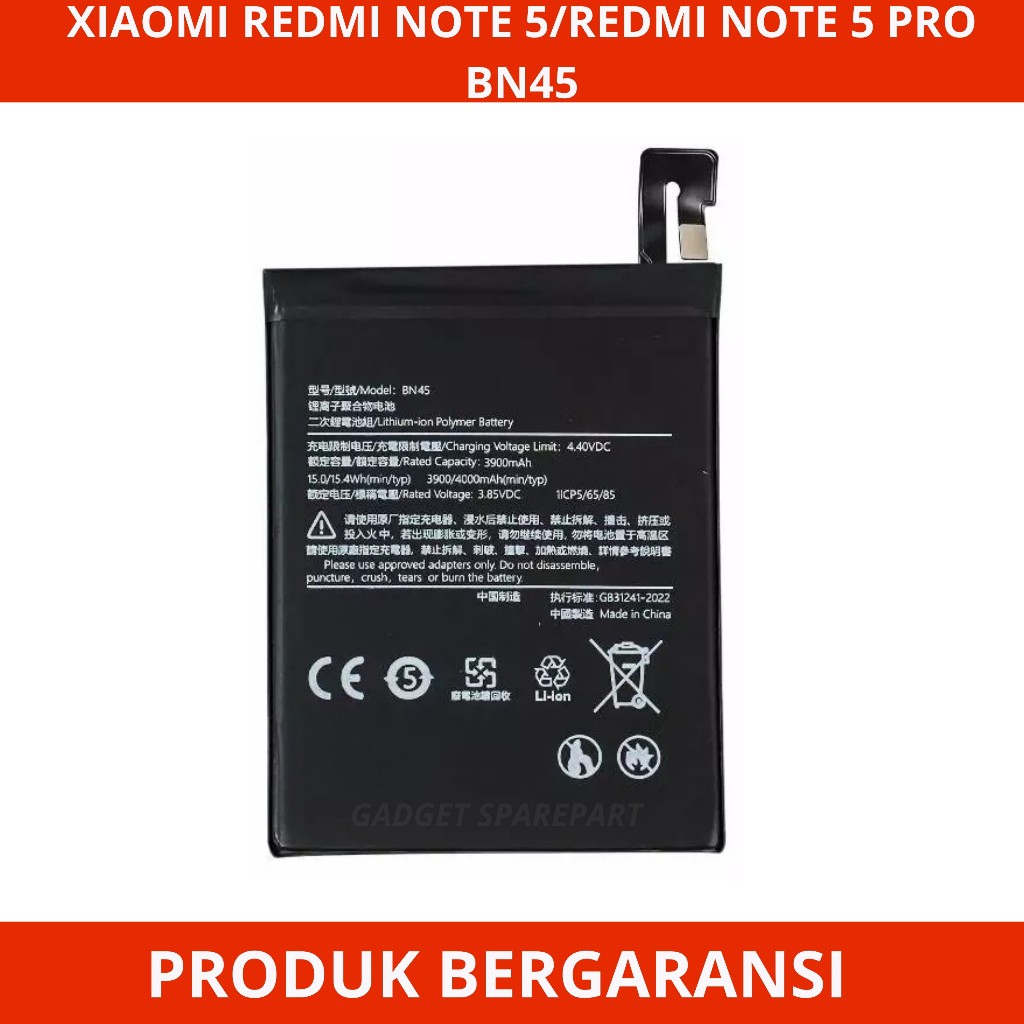 BATERAI XIAOMI REDMI NOTE 5 / BATERAI XIAOMI REDMI NOTE 5 PRO / BATERAI XIAOMI BN45