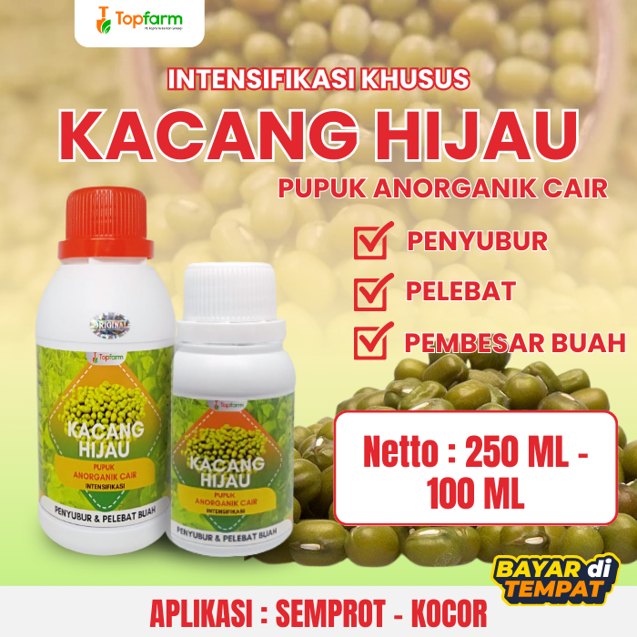 Pupuk Penyubur Kacang Hijau/Pupuk Organik Cair Pelebat Penyubur Pembesar Buah Kacang Hijau/Pupuk Kac